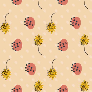 Paskalya Yumurtası Çiçeği Kusursuz Desen