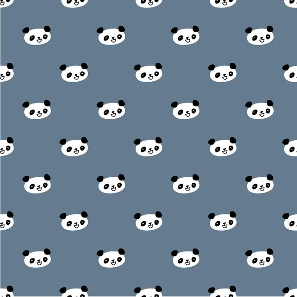 Modèle sans couture Panda — Image vectorielle