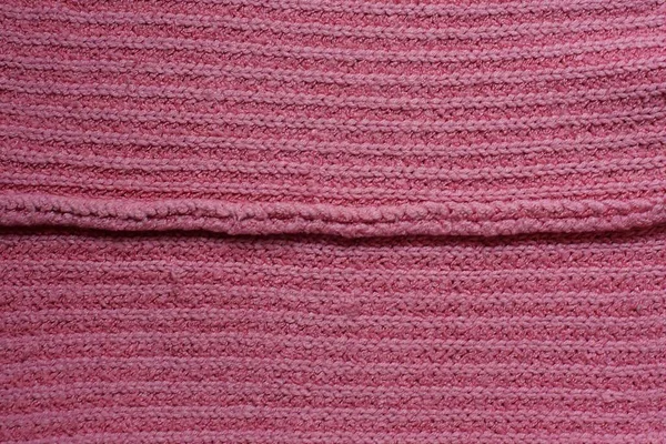 Textura Roja Tela Pedazo Lana Con Una Costura — Foto de Stock