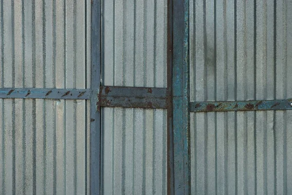 Gray White Metal Texture Old Iron Shabby Wall Seams — Stock Photo, Image