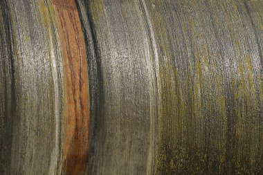 Paslı demir duvarın gri metal dokusu