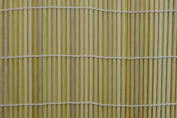 Коричнева Жовта Текстура Натурального Дерева Бамбукового Килимка — стокове фото