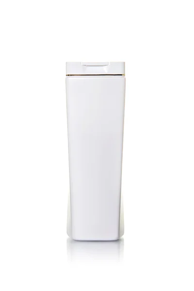 Plastikflaschen auf weißem Hintergrund — Stockfoto