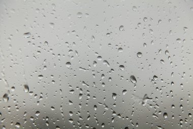 Cam, arka plan dokusu yağmur