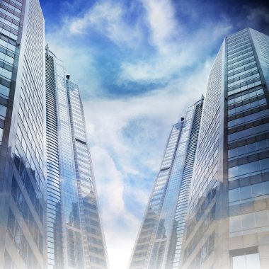 Soyut idari Bina Cityscape arka plan