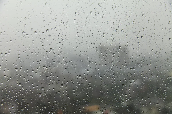 Lluvia sobre vidrio — Foto de Stock