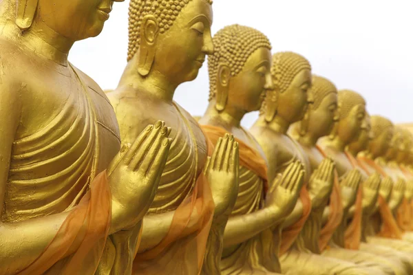 Estátuas de Buda, estátuas de Buda na Tailândia — Fotografia de Stock