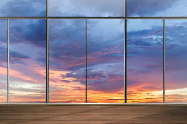 Windows w nowoczesnym biurze — Zdjęcie stockowe