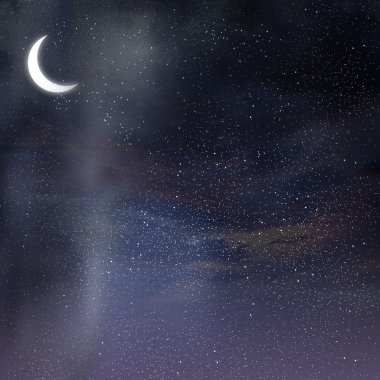 Gece gökyüzü arka plan yıldız ile 