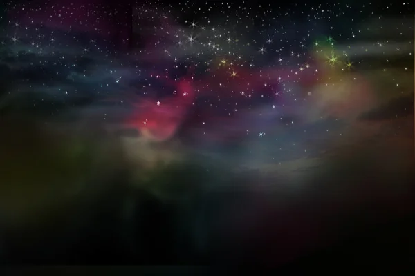 Céu noturno fundo abstrato com estrelas — Fotografia de Stock