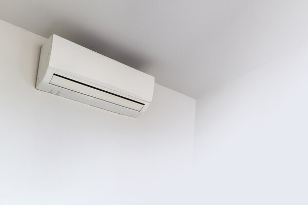  Air conditioner on wall background 