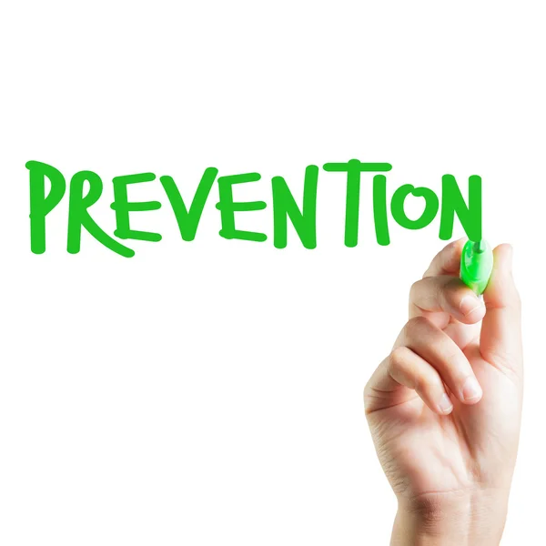 The concept of Hand written PREVENTION — Stock Photo, Image