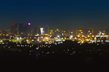 Işık şehri bokeh arka plan bulanıklık