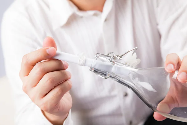 Message in a bottle — Stock Photo, Image