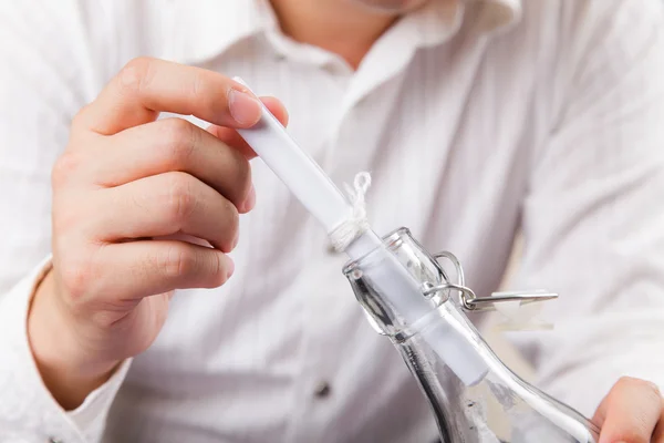 Message in a bottle — Stock Photo, Image