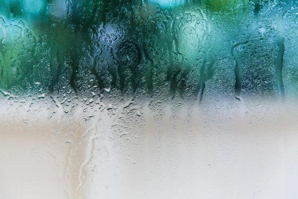 Regn på glass – stockfoto