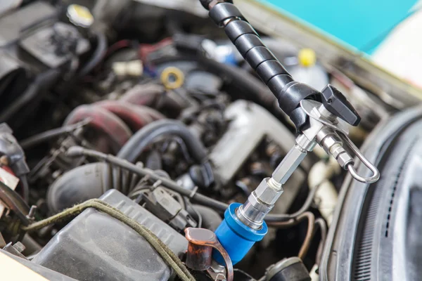 Refueling with natural gas — Stock Photo, Image