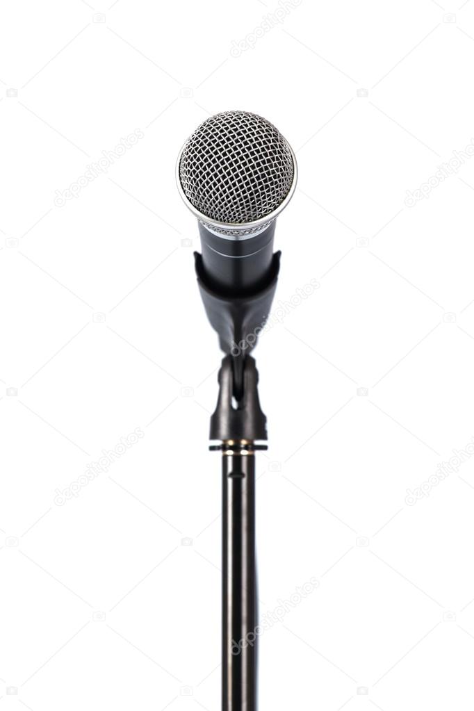Microphone on stand