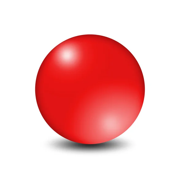 Bola vermelha — Fotografia de Stock