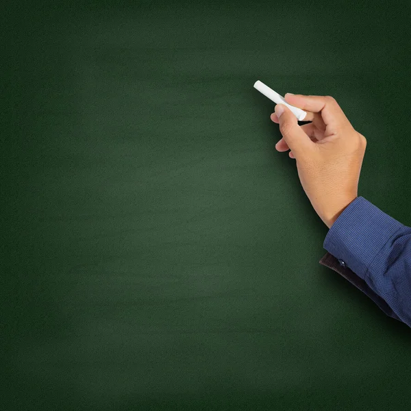 Hand writing with chalk — Stock Photo, Image