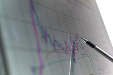 İş çizelgeleri ve piyasalar ekranda