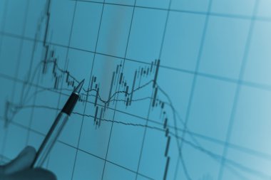 İş çizelgeleri ve piyasalar ekranda