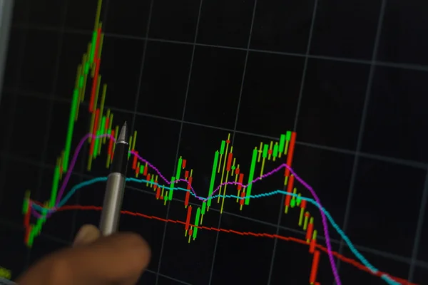 Business charts and markets on display — Stock Photo, Image