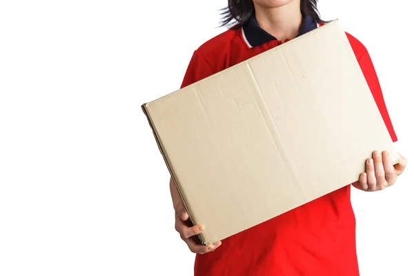 Professional Delivery woman — Stock Photo, Image