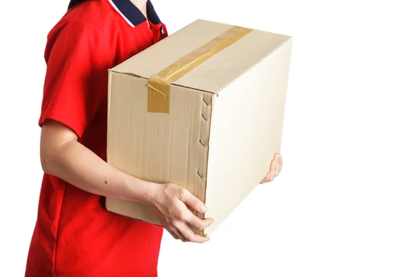 Professional Delivery woman — Stock Photo, Image