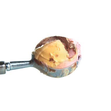 Dondurma beyaz arkaplanda