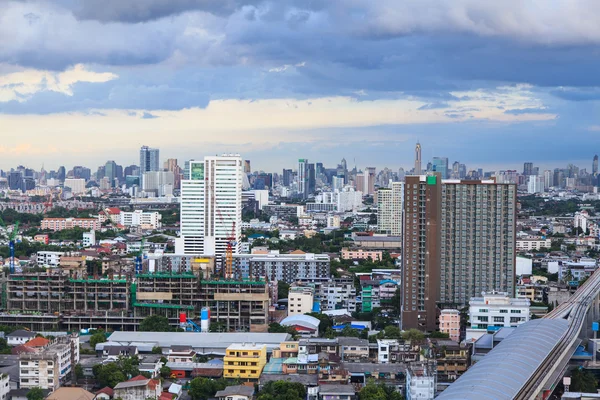 Бангкок, Таїланд повітряні з видом на горизонт — стокове фото