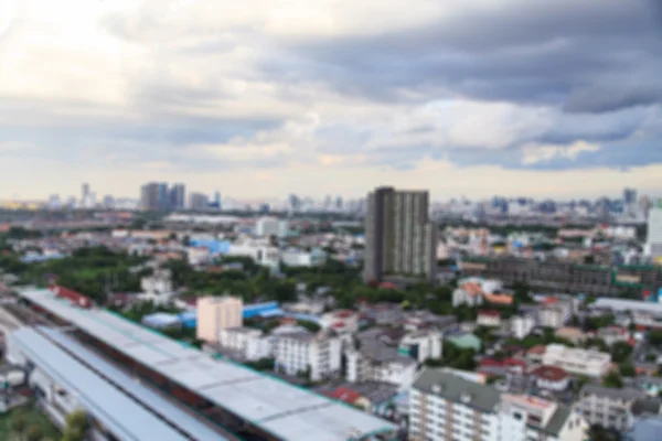 Bangkok, Thajsko letecký pohled s panorama — Stock fotografie