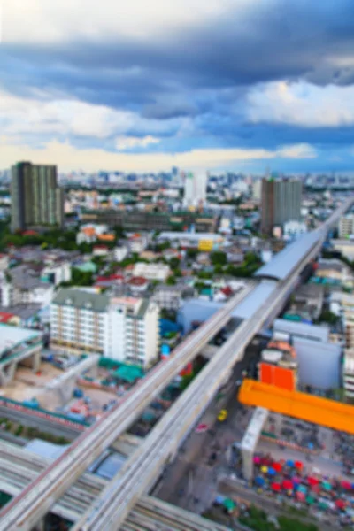 Vista aérea de Bangkok, Tailandia con horizonte —  Fotos de Stock