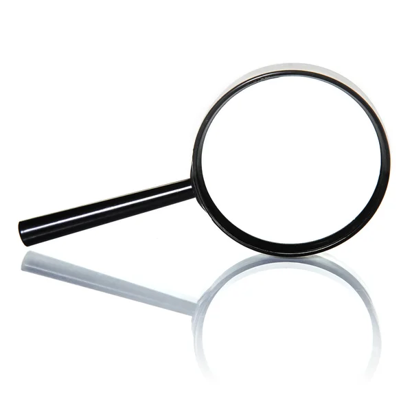 Magnifying glass on a white background — Stock Photo, Image