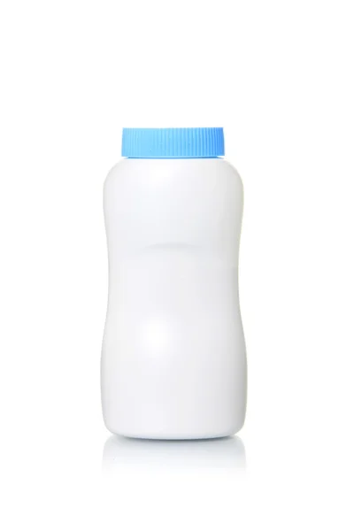 Пустая пластиковая бутылка на белом фоне — стоковое фото