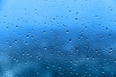 Cam, arka plan dokusu yağmur