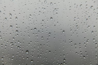 Cam, arka plan dokusu yağmur