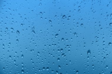 Cam, arka plan dokusu yağmur