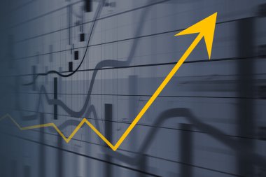 Mali ve iş grafikleri, ekonomi kavramı  