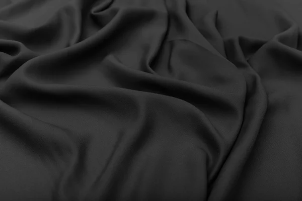 Black fabric texture background — Stock Photo, Image