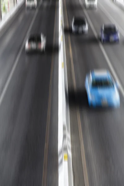 Rozmáznout aut na silnici — Stock fotografie