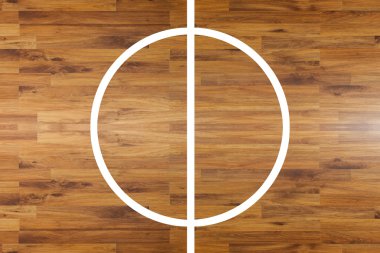 Parke basketbol mahkeme havadan görünümü