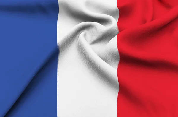 Fabric Flag of France — Stock Photo, Image