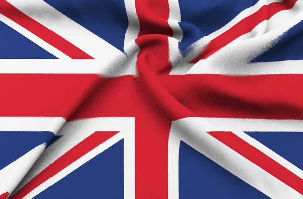 Fabric Flag of United Kingdom — Stock Photo, Image