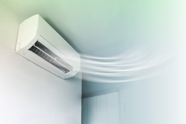 Klima duvar arka plan üzerinde