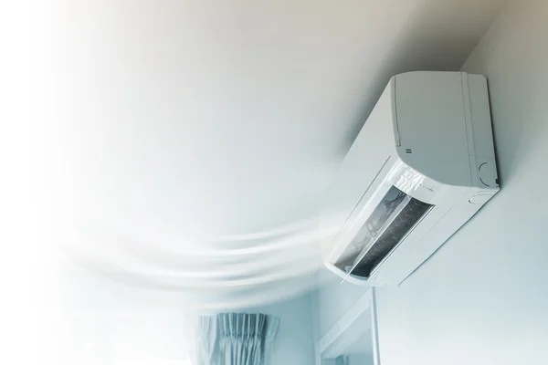 Airconditioner op muur achtergrond — Stockfoto