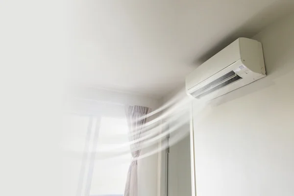 Luftkonditioneringen på väggen bakgrund — Stockfoto