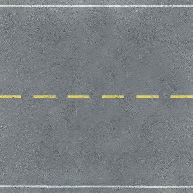 yolun üzerine havadan görünümü