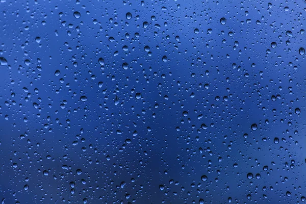 Raindrops on glass background — Stock Photo, Image