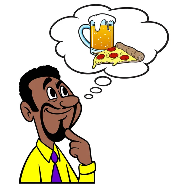 Pizza Zum Nachdenkenストックベクター ロイヤリティフリーpizza Zum Nachdenkenイラスト Depositphotos